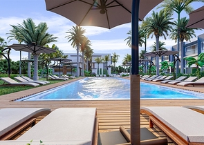 Low-rise complex 600 meters from the beach in the Iskele area