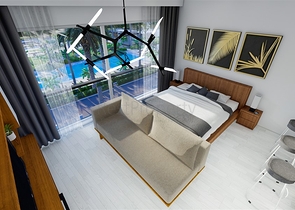 Low-rise complex 600 meters from the beach in the Iskele area