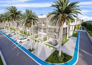 Low-rise complex 600 meters from the beach in the Iskele area