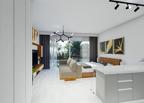 Low-rise complex 600 meters from the beach in the Iskele area