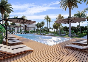 Low-rise complex 600 meters from the beach in the Iskele area