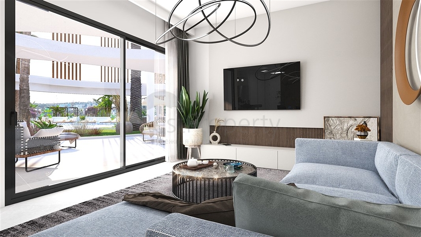 A complex under construction in one of the most popular areas in Northern Cyprus