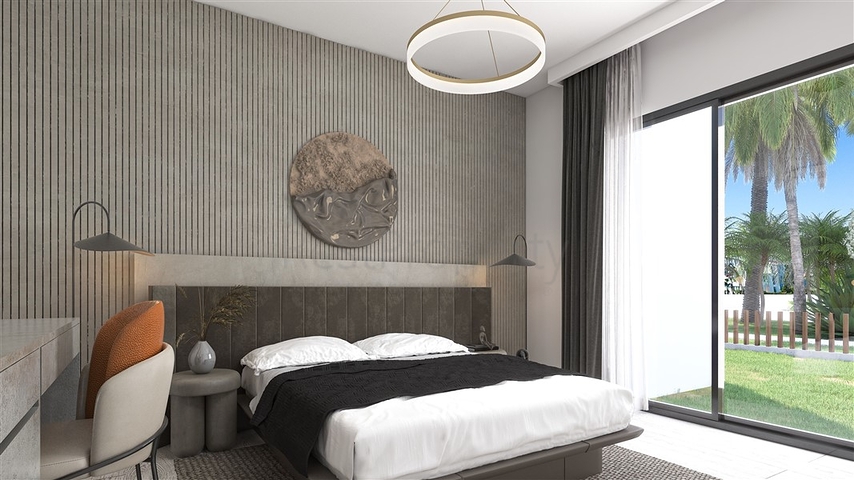 A complex under construction in one of the most popular areas in Northern Cyprus