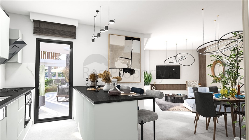 A complex under construction in one of the most popular areas in Northern Cyprus