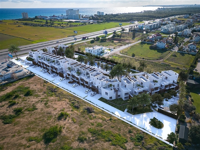 A complex under construction in one of the most popular areas in Northern Cyprus