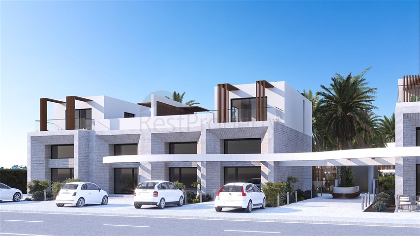 A complex under construction in one of the most popular areas in Northern Cyprus