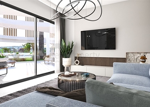 A complex under construction in one of the most popular areas in Northern Cyprus