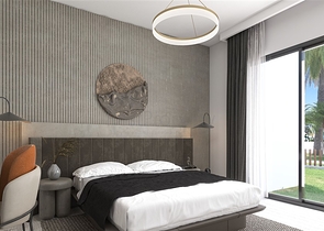 A complex under construction in one of the most popular areas in Northern Cyprus