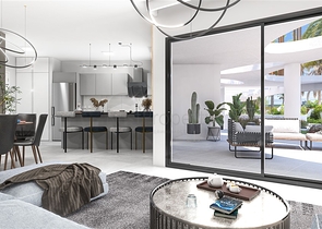 A complex under construction in one of the most popular areas in Northern Cyprus