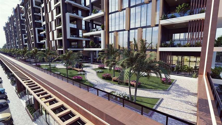 A large-scale hotel concept project in the Tomyuk area 500m from the sea