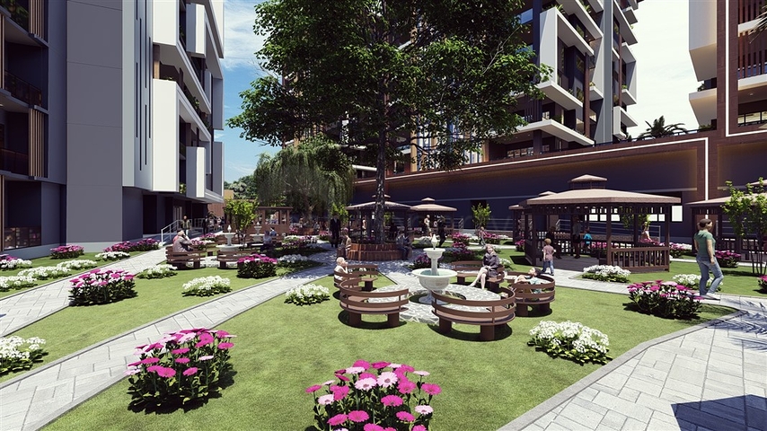 A large-scale hotel concept project in the Tomyuk area 500m from the sea