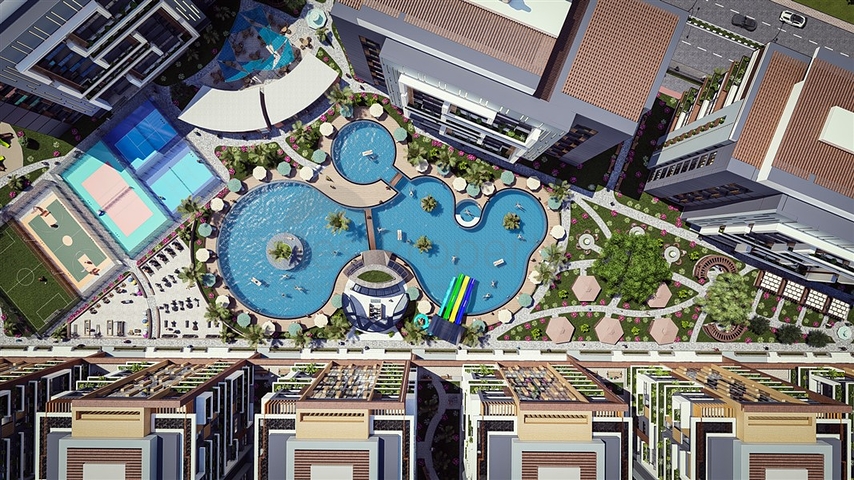 A large-scale hotel concept project in the Tomyuk area 500m from the sea