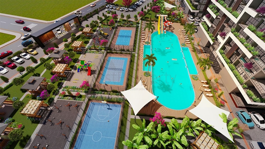 Apartments for sale under construction in Erdemli district