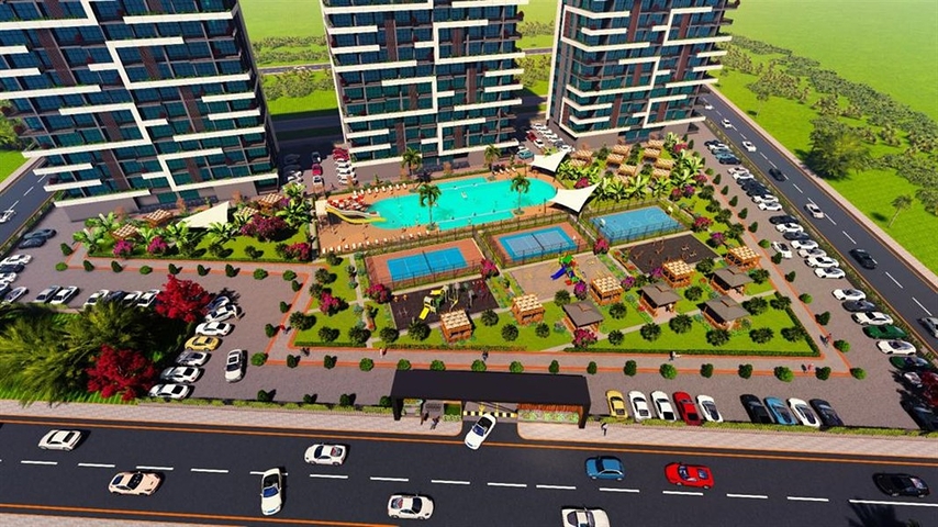 Apartments for sale under construction in Erdemli district