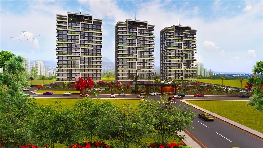 Apartments for sale under construction in Erdemli district