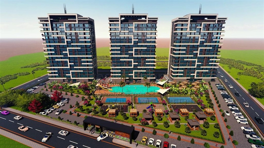 Apartments for sale under construction in Erdemli district