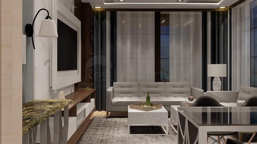 Apartments for sale under construction in Erdemli district