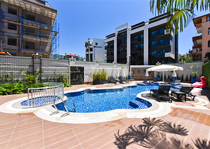 2+1 penthouse with beautiful views in Cleopatra beach area for rent