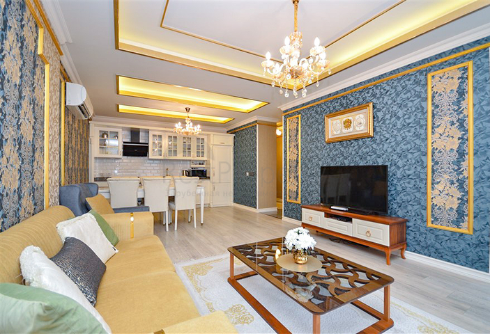 Luxury 2+1 apartment with sea view in an elite Alanya complex