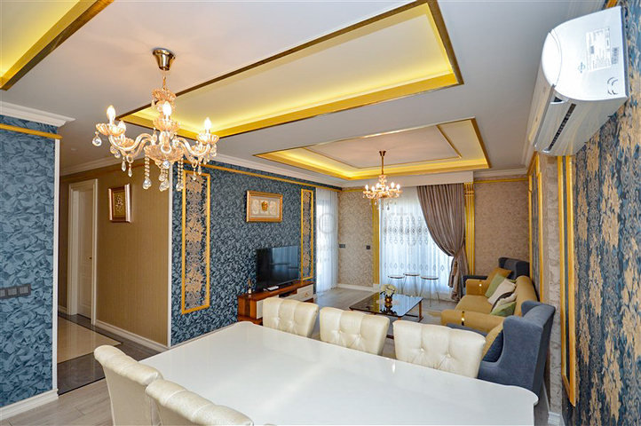 Luxury 2+1 apartment with sea view in an elite Alanya complex