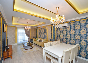 Luxury 2+1 apartment with sea view in an elite Alanya complex