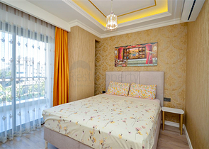 Luxury 2+1 apartment with sea view in an elite Alanya complex