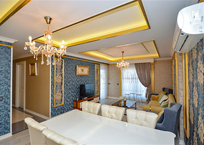 Luxury 2+1 apartment with sea view in an elite Alanya complex