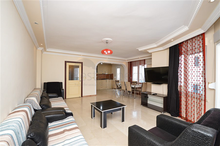 4+1 apartment 50 meters from the Mediterranean Sea