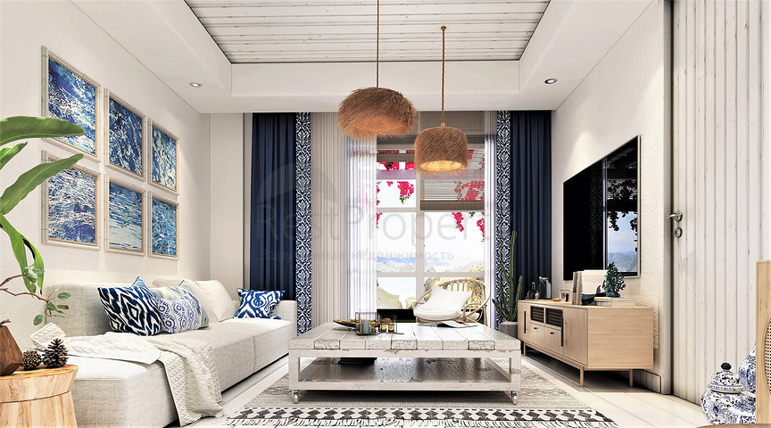 Residences with sea views, with amazing nature away from the noise of the city.