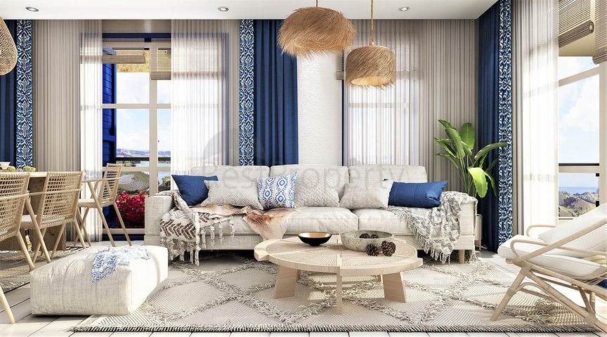 Residences with sea views, with amazing nature away from the noise of the city.