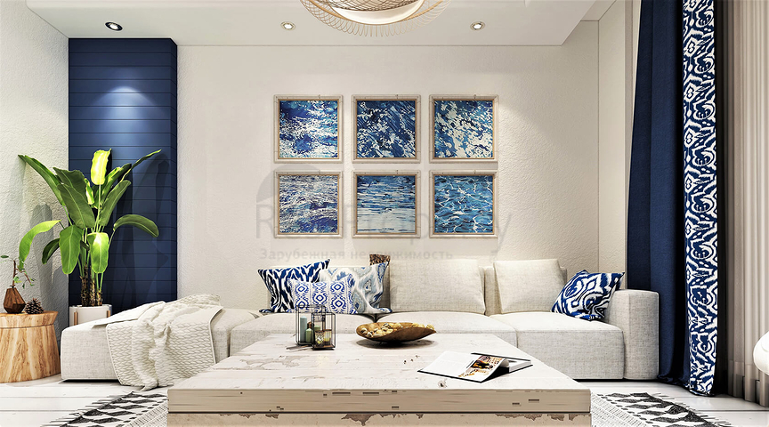 Residences with sea views, with amazing nature away from the noise of the city.