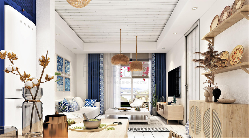 Residences with sea views, with amazing nature away from the noise of the city.