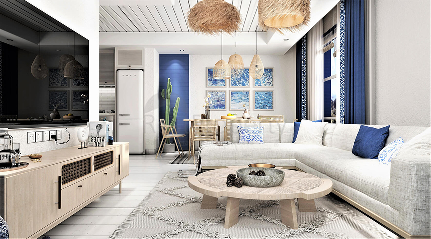 Residences with sea views, with amazing nature away from the noise of the city.