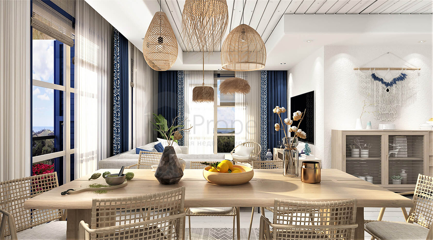 Residences with sea views, with amazing nature away from the noise of the city.