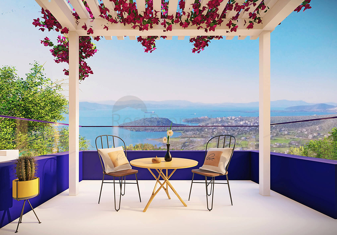 Residences with sea views, with amazing nature away from the noise of the city.