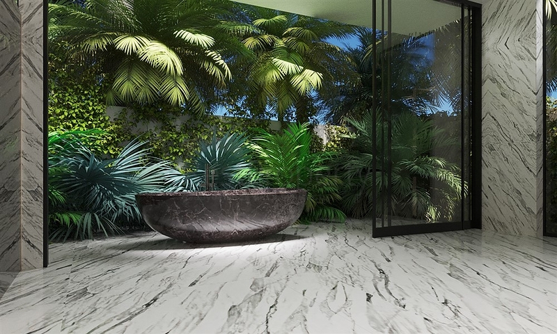 The project of a complex of two-storey premium class villas with an original design