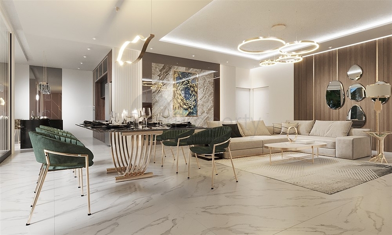 The project of a complex of two-storey premium class villas with an original design