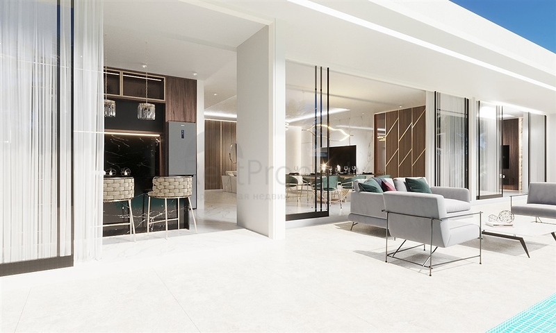 The project of a complex of two-storey premium class villas with an original design