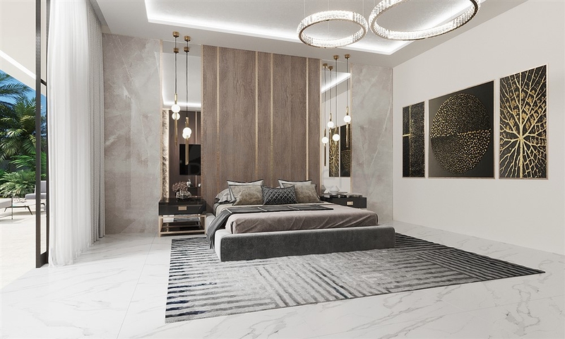 The project of a complex of two-storey premium class villas with an original design