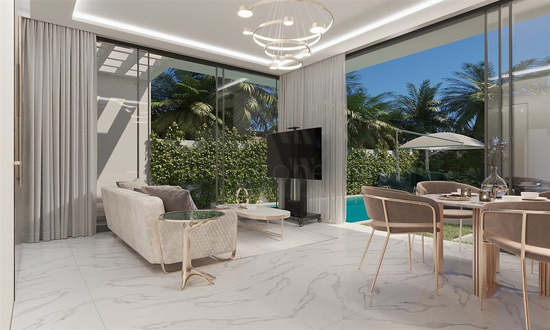 The project of a complex of two-storey premium class villas with an original design