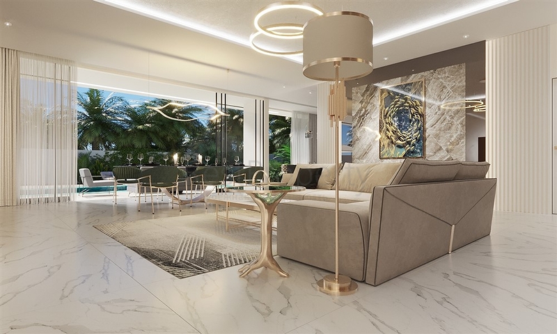 The project of a complex of two-storey premium class villas with an original design