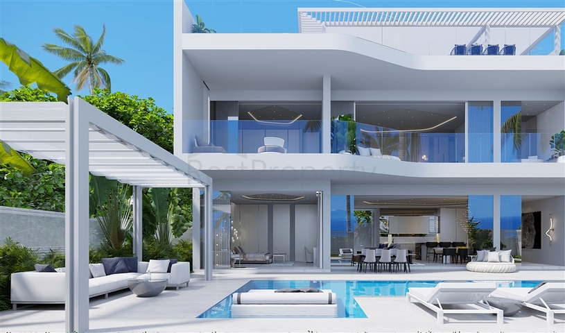 The project of a complex of two-storey premium class villas with an original design