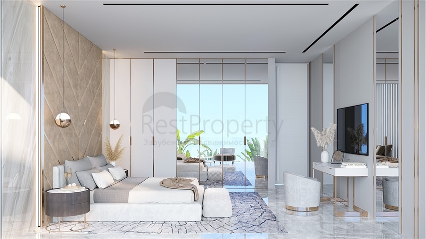 The project of a complex of two-storey premium class villas with an original design