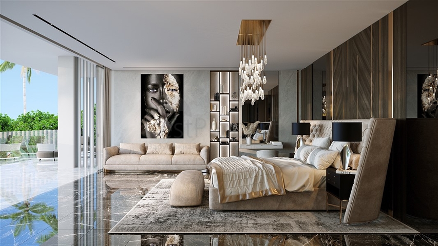 The project of a complex of two-storey premium class villas with an original design