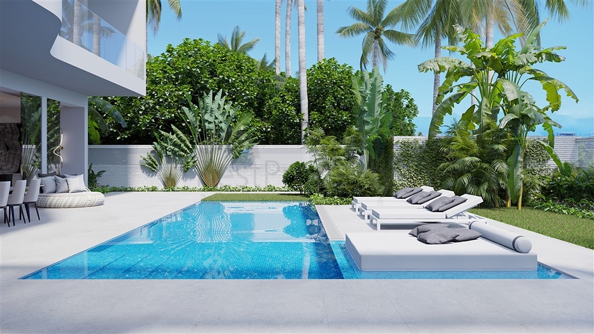 The project of a complex of two-storey premium class villas with an original design