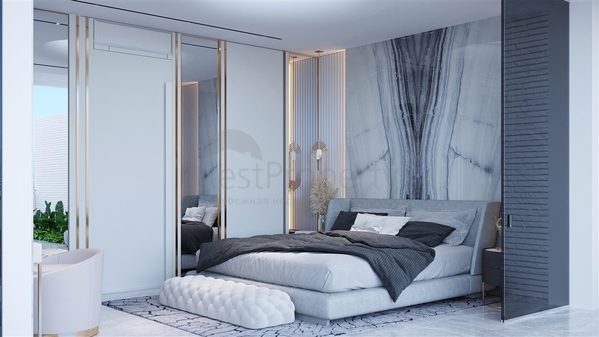 A complex of luxury California-style villas on the Southern slope of Bali Island