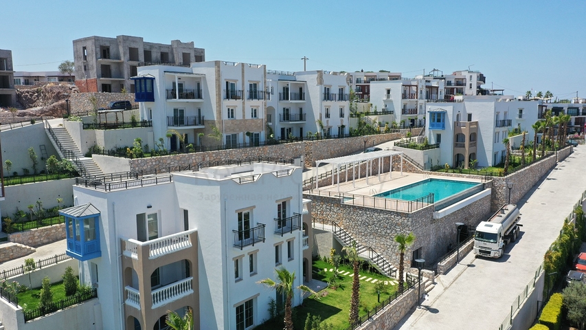 A finished residence with panoramic sea views.