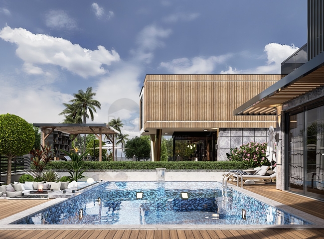 New complex of detached villas near the sea