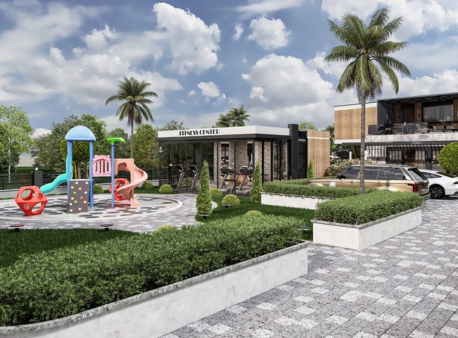 New complex of detached villas near the sea