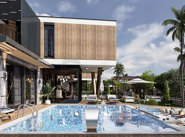 New complex of detached villas near the sea